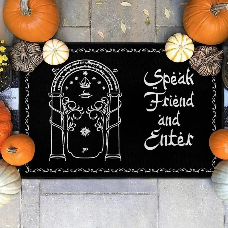 Lord of The Rings Doormat Non-Slip Machine Washable Carpet for Living Room Bedroom Bathroom Kitchen and Laundry Rug INS
