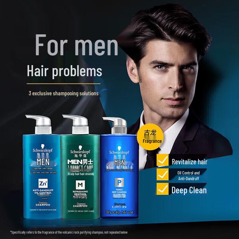 Schwarzkopf Men Mint Vitality Shampoo
