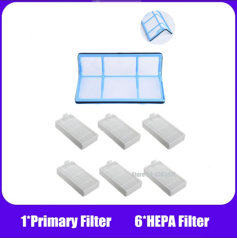 Primary dust Filter side brush Efficient Hepa Filter for ilife v5 v5s V3 V3s v5pro V50 V55 x5 v5s pro robot vacuum cleaner Parts