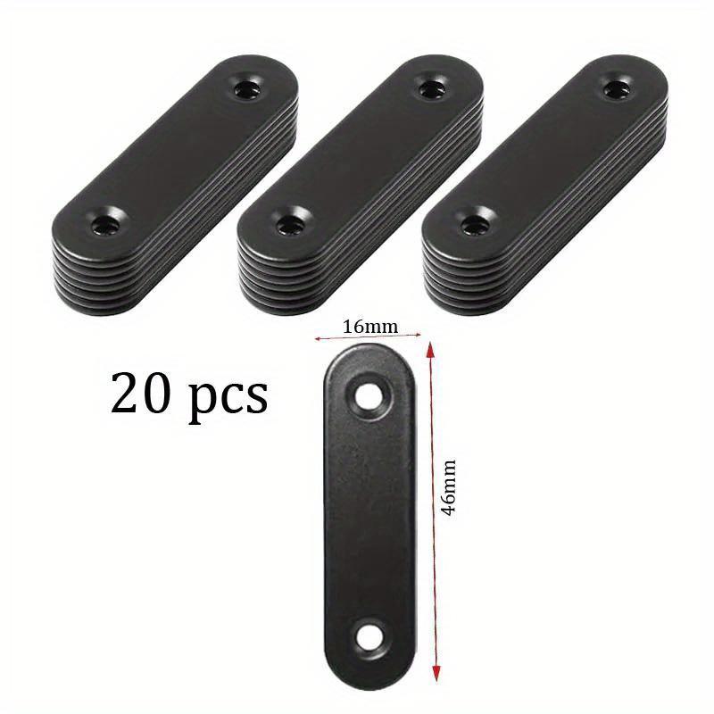 

20 шт., угловой кронштейн для полки из нержавеющей стали, аксессуары для рабочего стола, кронштейны для починки пластин, полки, подставка для планшета, кронштейны