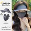Women's UV Protection Face Mask Hat for Summer Outdoor Activities