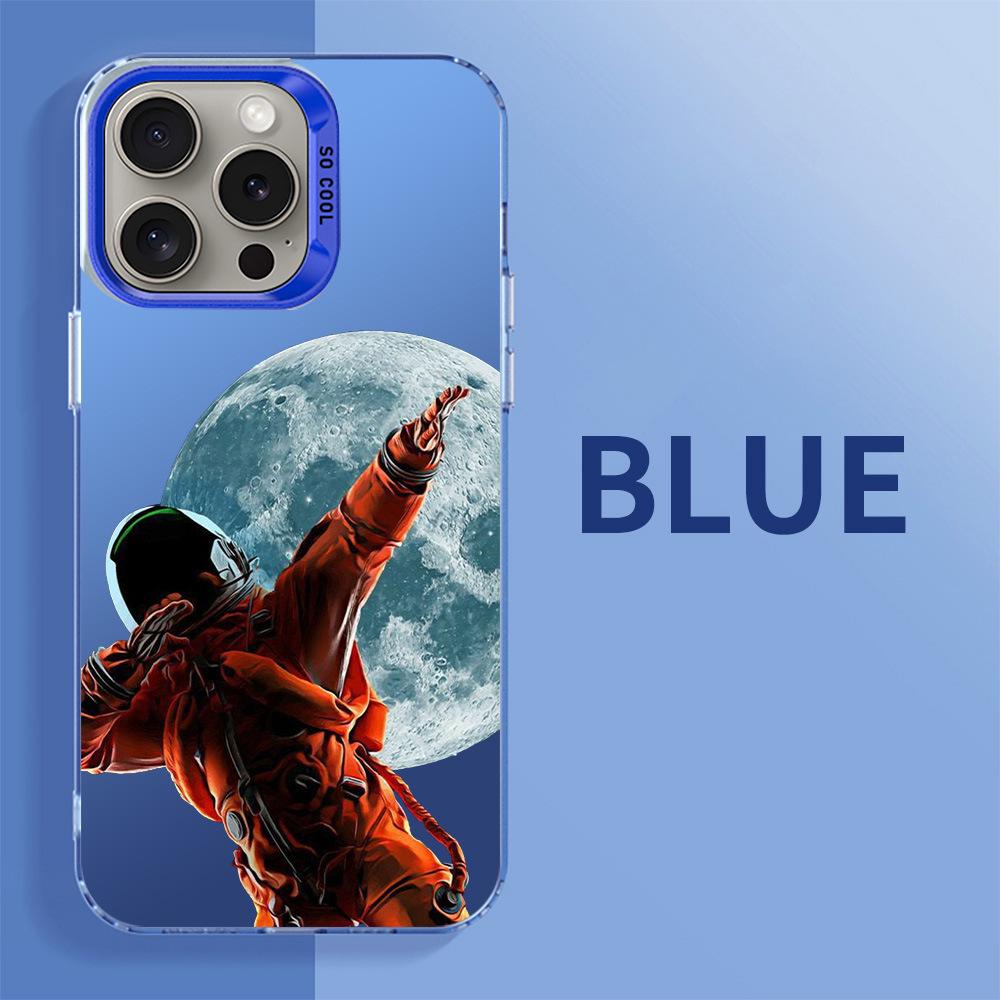 

Silver Lunar Astronaut iPhone Case for Models 13-16 iPhone 12 Pro Max