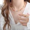 316L Stainless Steel New Fashion Fine Jewelry Refreshing 5 Colors Daisies Flower Charm Chain Choker Necklaces Bracelet For Women