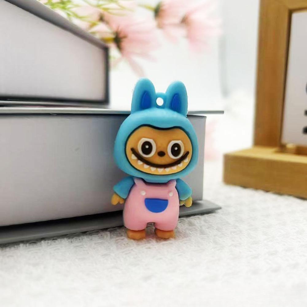 Cartoon Keychain Cute Three-dimensional Doll Pendant Car Key Chain Exquisite Accessories