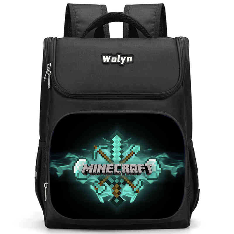 Minecraft Schoolbag Multi-Functional High-Value Spine Protection To Reduce The Burden, A Must-Have Comfortable Backpack For Students
