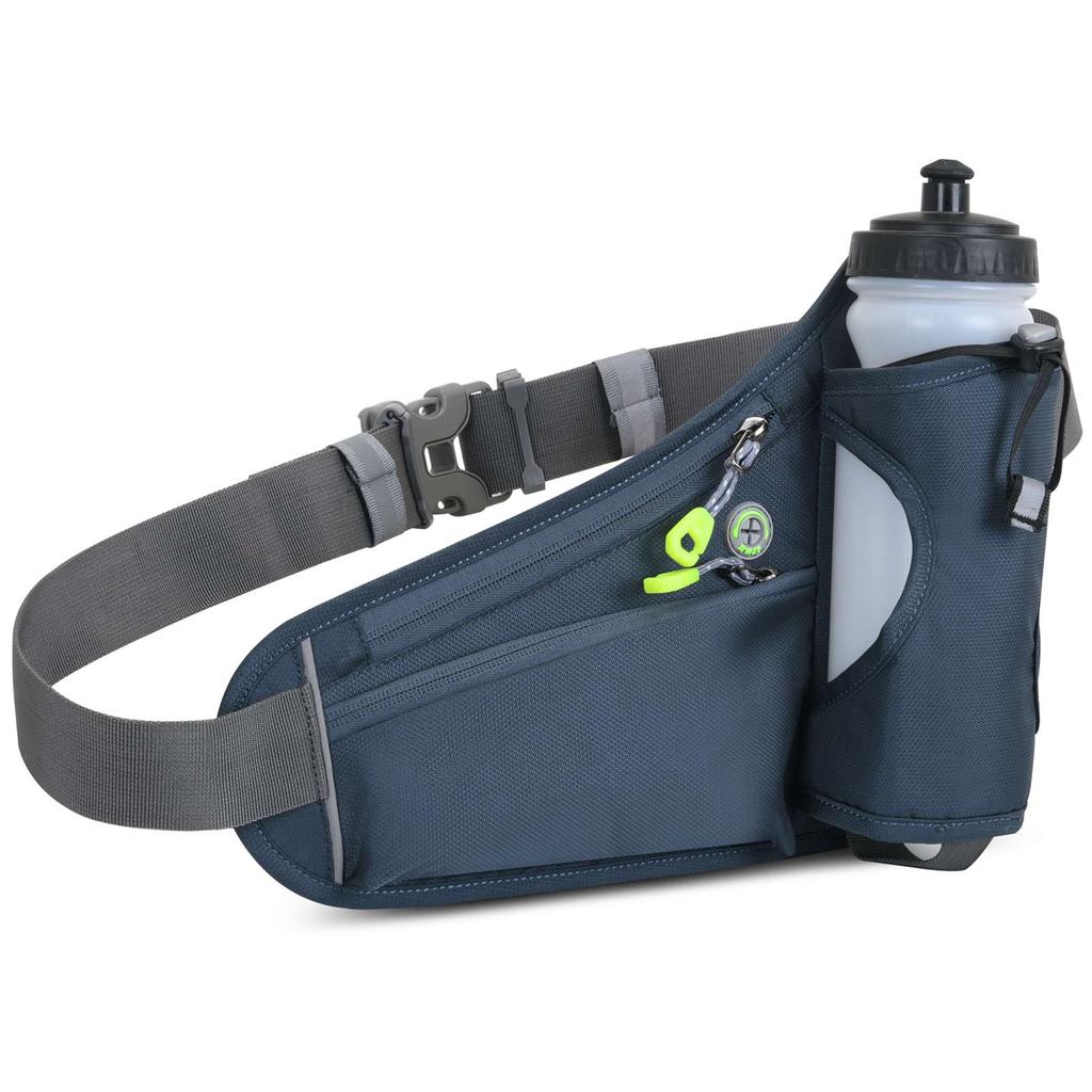 Sports Hydration Belt Bag Running Belt Waist Pack Bum Bag with Water Bottle Holder for Men Women Running Cycle Hiking Walking