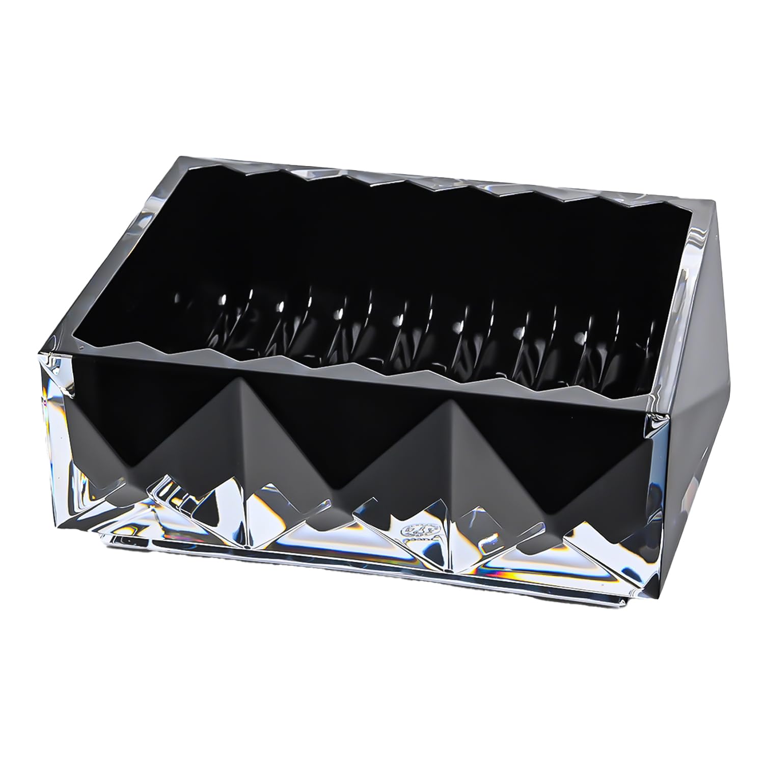 

Baccarat Luxor Vid Posh Crystal Glass Case, Black, 2814727 [Parallel Import]