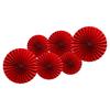 Chinese Red Paper Fan Decorations for Weddings and New Homes