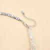 Delicate Heart Pendant Necklace Starfish Tassels Neckchain for Valentine's Day or Event Wear Handmade Clavicle Chain