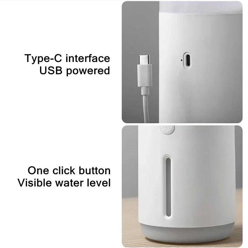 360ML Jellyfish Humidifier Car Portable Air Purifier USB Ultrasonic Mist Maker with LED  Lamp