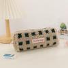Waffle Lamb Plush Pen Bag Japanese INS Style Pencil Pouch Small Student Stationery Storage Bag School Supplies