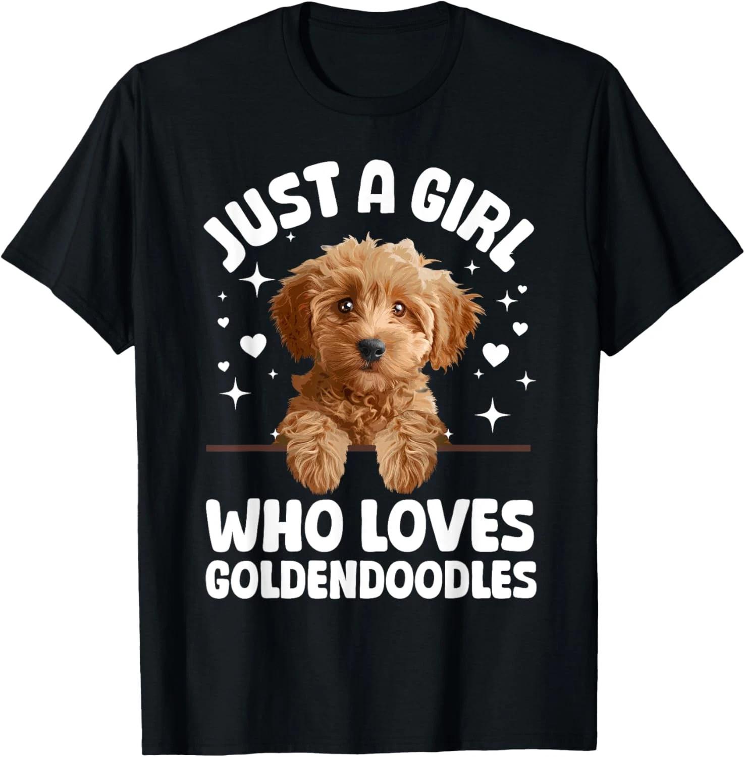 Cute Goldendoodle Design For Women Girls Golden T-Shirt S