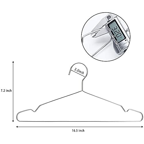 Seropy Stainless Steel Laundry Hangers, 40-Piece Set, Rust-Resistant, Bendable, Durable, Convenient Storage for Skirts, Pants, Coats, and Bottoms, Non