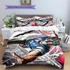 Rider CharactersPattern Bedding Quilt Set  Home Decoration  Gift (1 * duvet cover + 2 * pillowcase  without core)