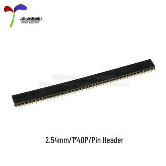 Gniazdo kołkowe żeńskie jednorzędowe, rozstaw 2,54 mm, 1-40 pinów