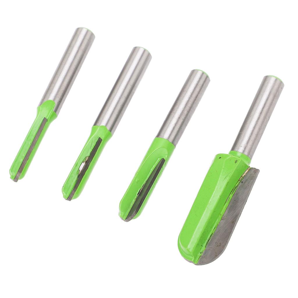 4 BUC Freze Cutie Miez Nas Rotund Adânc Coadă 8mm Freză Ruter CNC Prelucrare Lemn Cioplire Freză