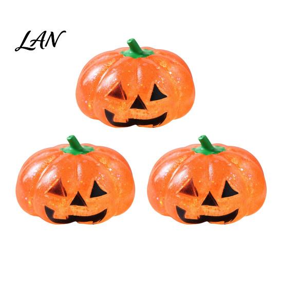 Classroom Stress Toy 1/2/3Pcs Halloween Pumpkin Relief Toy, Creepy Head Squeeze Decompression Glitter Ball for Kids Adults, Party Favors