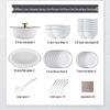 Mod Lanka 49-Piece Ceramic Dinnerware Set