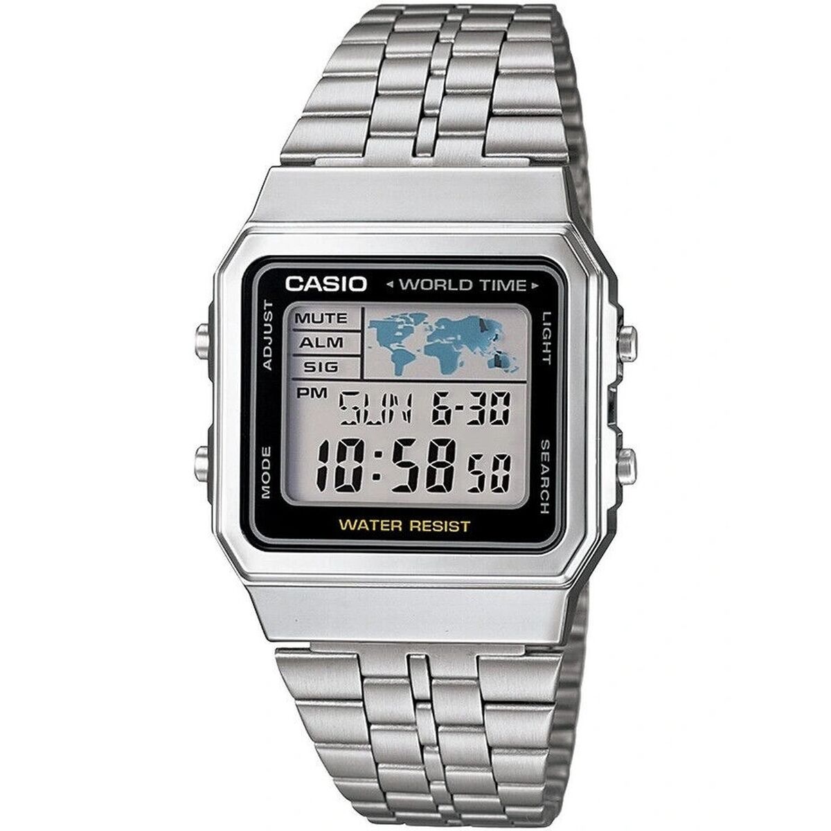 

Часы унисекс Casio VINTAGE черные серебряные (Ø 34 мм) TU прозрачный
