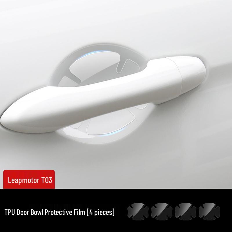 Leapmotor C11/C01/T03 Exterior Car Door Handle Protective Film TPU.