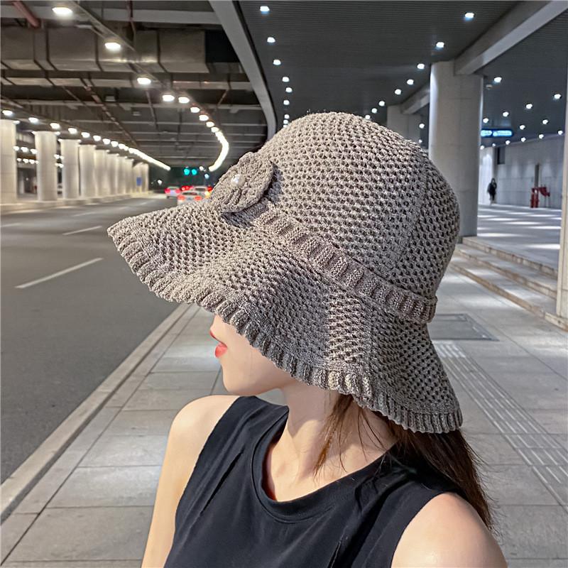 European And American Style Women's Sun Hat With Large Brim Adjustable Size Fashionable Fisherman Hat