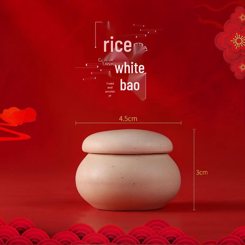 

Ручной работы бальзам для губ и румяна из листьев хурмы в керамических баночках - Ретро креативная коллекция слоновая кость