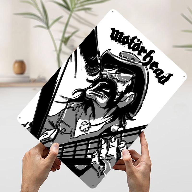 

Lemmy Kilmister Metal Poster Customized Wall Art Retro Vintage Tinplate Signs for Interior Decoration Living Room Decor Men Home 7.9x11.8In(20x30cm)