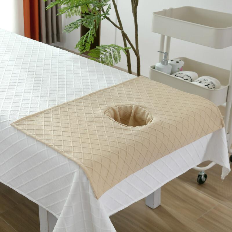 1PC Beauty Salon Bed Sheets with Face Hole Skin-friendly Spa Massage Table Covers Face Towels Set Salon Barbershop Decoration
