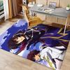 Anime Code Geass Printed Absorbent Washable Carpet,Non-Slip Bathroom Mats,Kitchen Rugs,Living Room Entrance,Camping Picnic Rugs