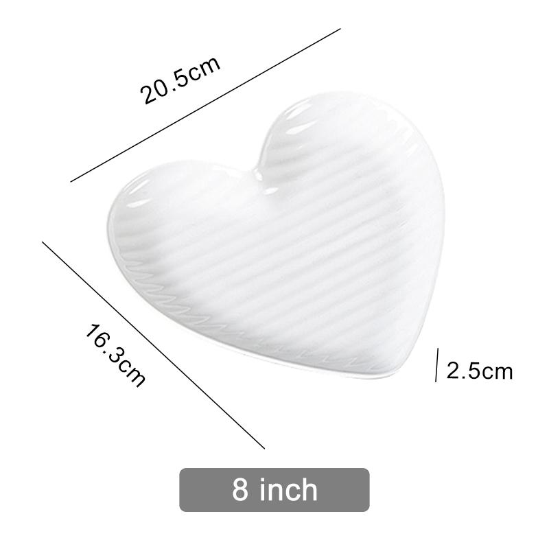 

Креативная скандинавская форма сердца для приправ и макания, имитация фарфора, домашняя любовь, салат, десертная тарелка, посуда, фруктовые закуски, миски