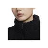 Nike Sportswear Color Block Logo Pattern Warm Fleece Jacket Women Jackets Black White FV8017-010