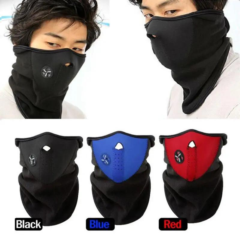 Winter Motorcycle Fleece Thermal Face Mask Balaclava Windproof Keep Warm Riding Face Shield Winter Outdoor Riding Mask
