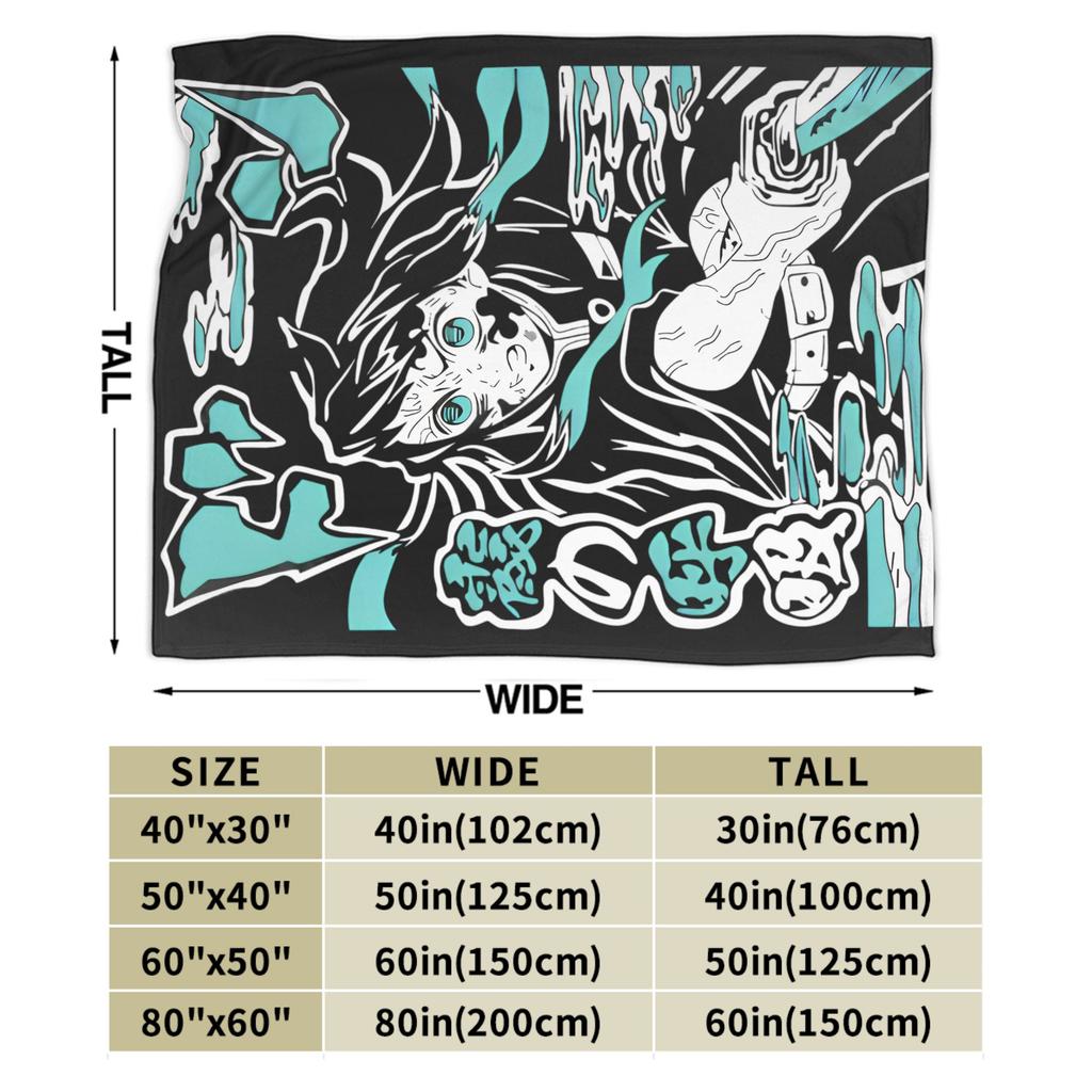Muichiro Tokito Blanket Flannel Funny Breathable Throw Blanket for Chair Covering Sofa Winter,