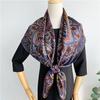Atmospheric Retro Silk Scarf Women'S Spring And Autumn Versatile Mulberry Silk Large Square Scarf Scarf Shawl