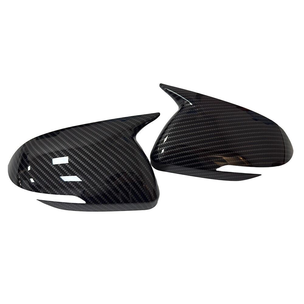 For Kia Rio 2018-2025 2x Car Sticker Rearview Side Mirror Cover Wing Cap Exterior Case Trim Accessories Vehicle Decoration ABS