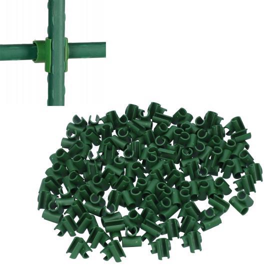 100Pcs Gardening Fixed Cross Clip Plastic Plant Buckle Clamp Clip for Agriculture Garden