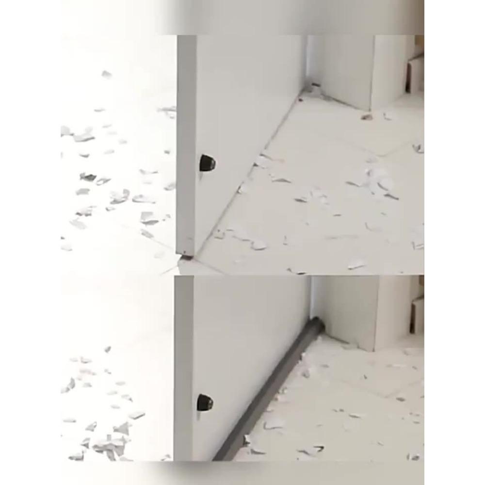 A Door Bottom Draft Stopper Made of High Resistance Rubber and Fabric - Soundproof Energy Saving Waterproof Seal for Bedroom Doors - 36.61 Inch