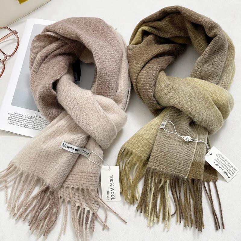 

Gradient Faux Wool Winter Scarf 35x180cm approx.