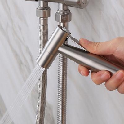 Toilet Bidet Sprayer Stainless Steel Hand-Held Shattaf Bathroom Shower Head