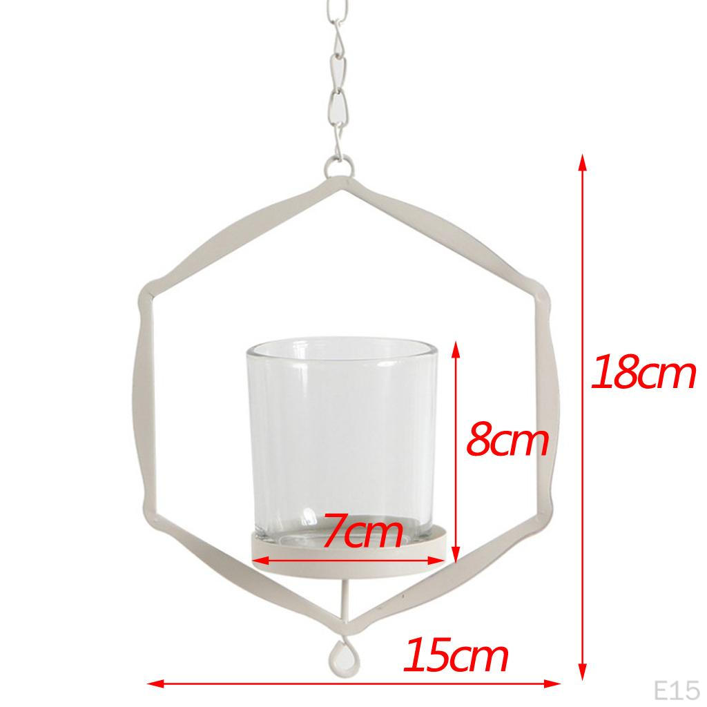 Wire Hollow Wedding Hanging Candle Holders Lantern Case