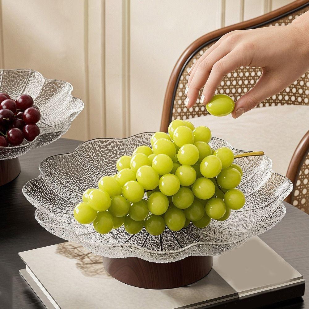 Draining Pedestal Fruit Bowl Plastic Dried Fruit Plate Fruit Display Stand  Table Centerpiece