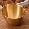 Korean Style Gold Slanted Stainless Steel Serving Bowl