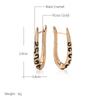 Kinel Black Enamel Dangle Earrings For Women Luxury Wedding Fine Jewelry