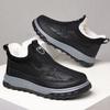 Cotton shoes men's winter new men's cotton boots one pedal piled thickened dad shoes outdoor warm men's shoes