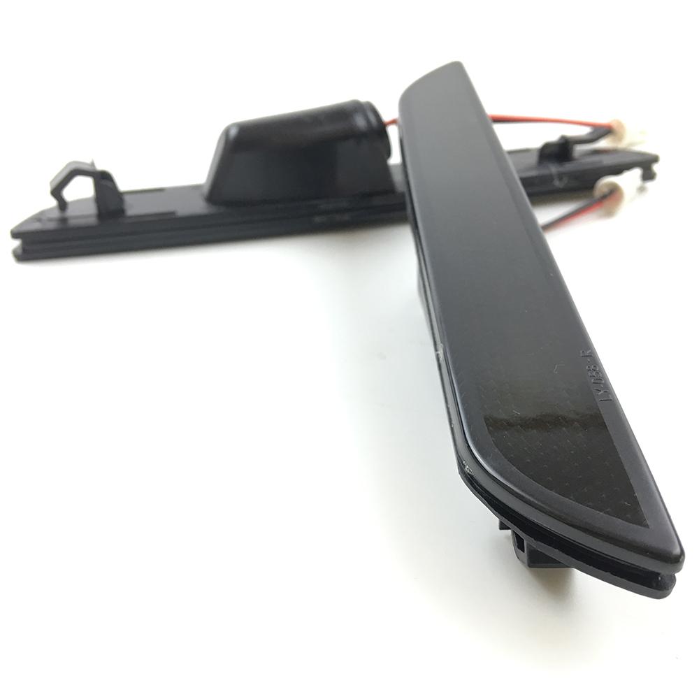 2Pcs Red Side Light Smoked For Ford Mustang 2015 2016 2017 2018 LED Rear Side Marker Reflector Lights Lamps Bumper Signal Light