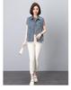 Women's Casual Denim Vest - 2024 Spring/Autumn Fashionable Age-Defying Outerwear