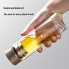 High Borosilicate Double-Layer Glass Tea Infuser Cup