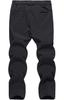 TACVASEN Outdoor Waterproof Softshell Solid Rain Size 4XL Men's Fleece-Lined Pants, Color, Windproof, Pants, Warm, Thick, Black,