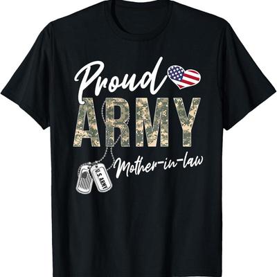 Proud Army Mother In Law Graduation T Shirt