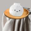 Soft Plush Dumpling Keychain White Steamed Bun Pendant Keyring Versatile Decoration for Everyday Use and Gift Giving